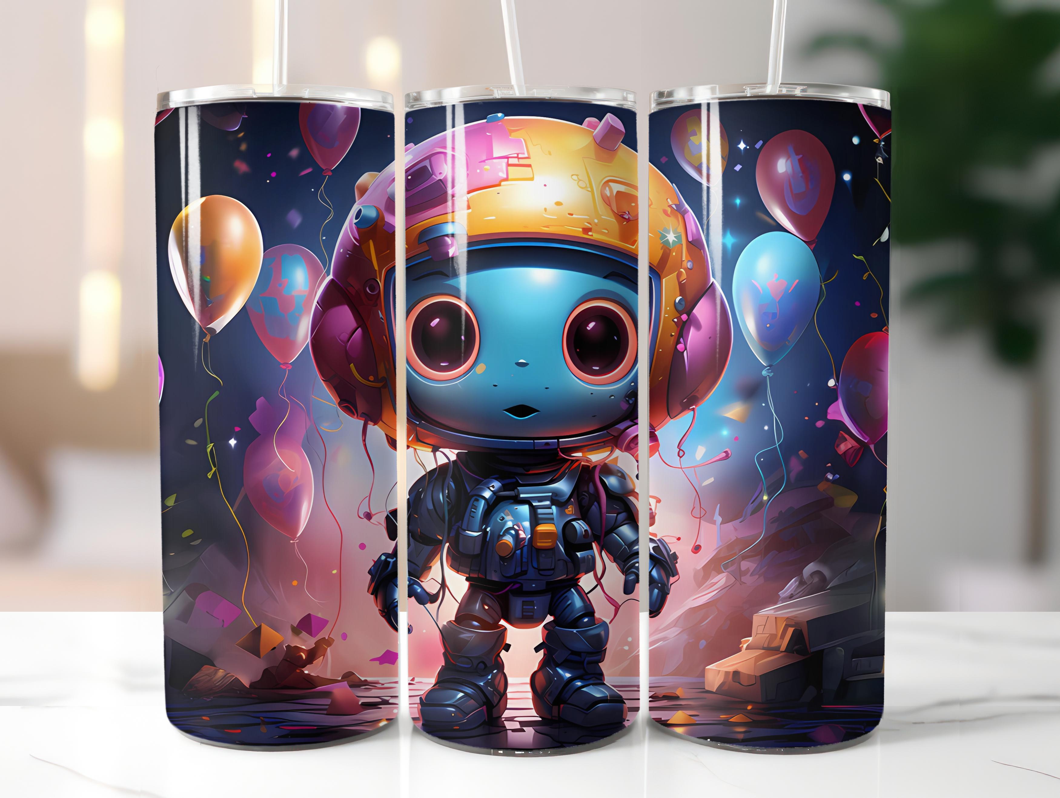 Kawaii Robots 1 Tumbler Wrap - CraftNest