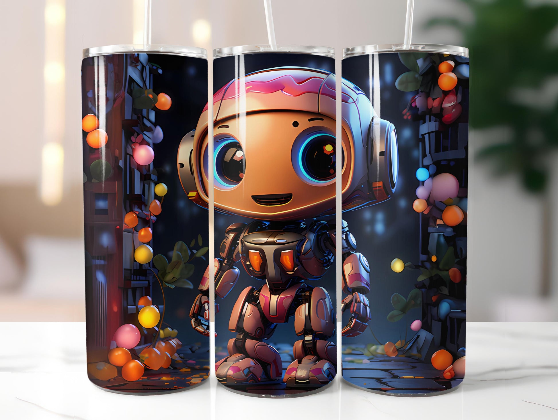 Kawaii Robots 1 Tumbler Wrap - CraftNest