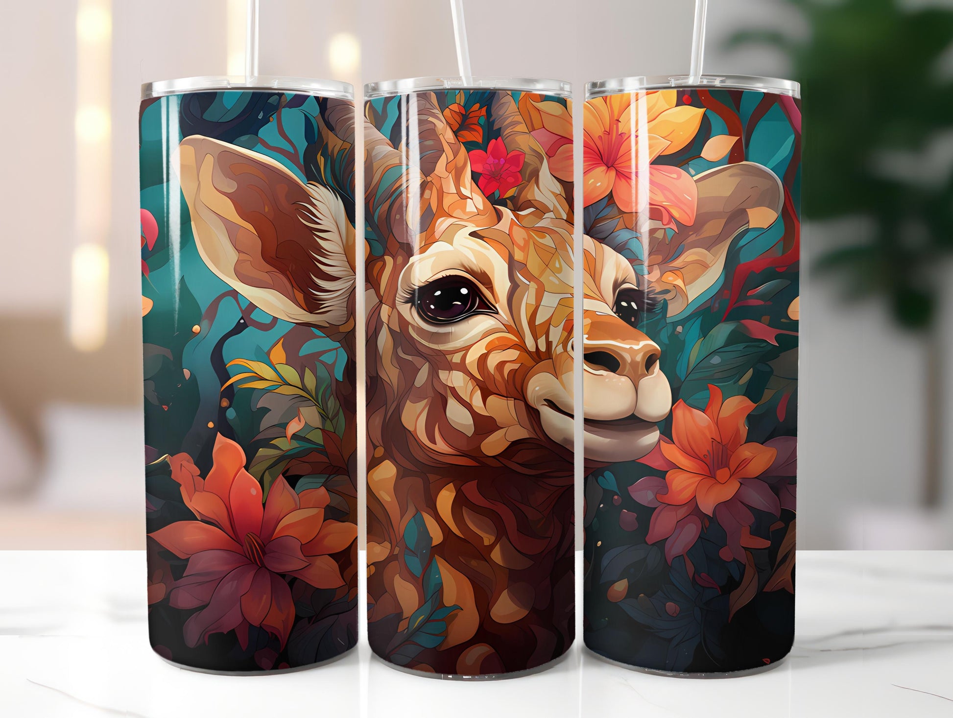 Kawaii Safari 2 Tumbler Wrap - CraftNest