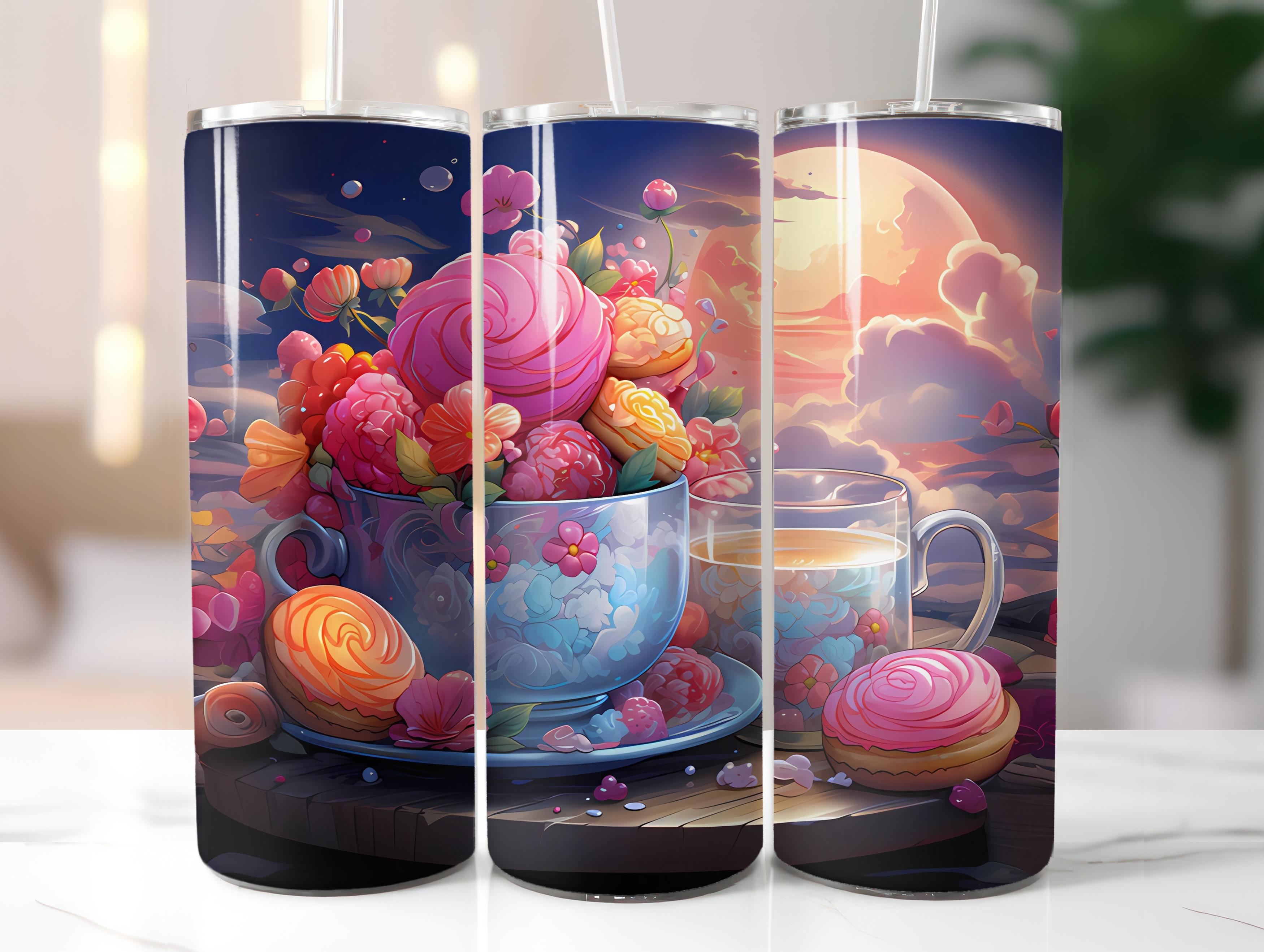 Kawaii Tea 2 Tumbler Wrap - CraftNest