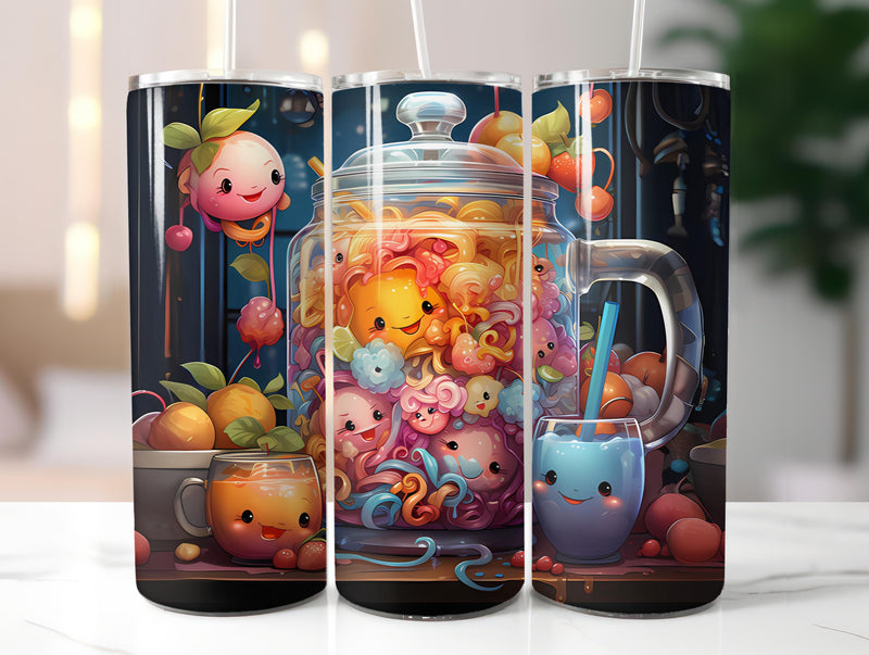 Kawaii Tea 2 Tumbler Wrap - CraftNest