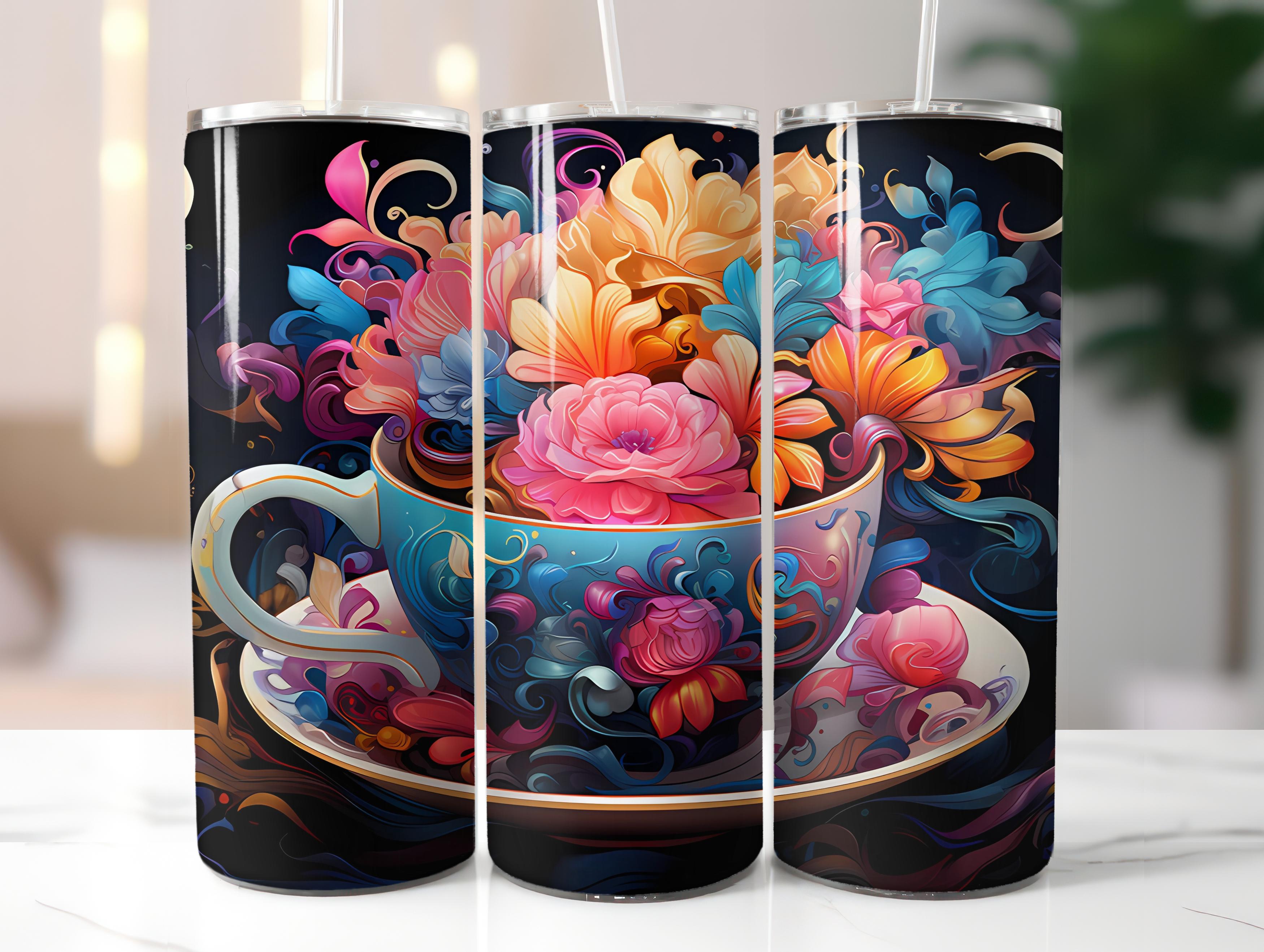 Kawaii Tea 2 Tumbler Wrap - CraftNest