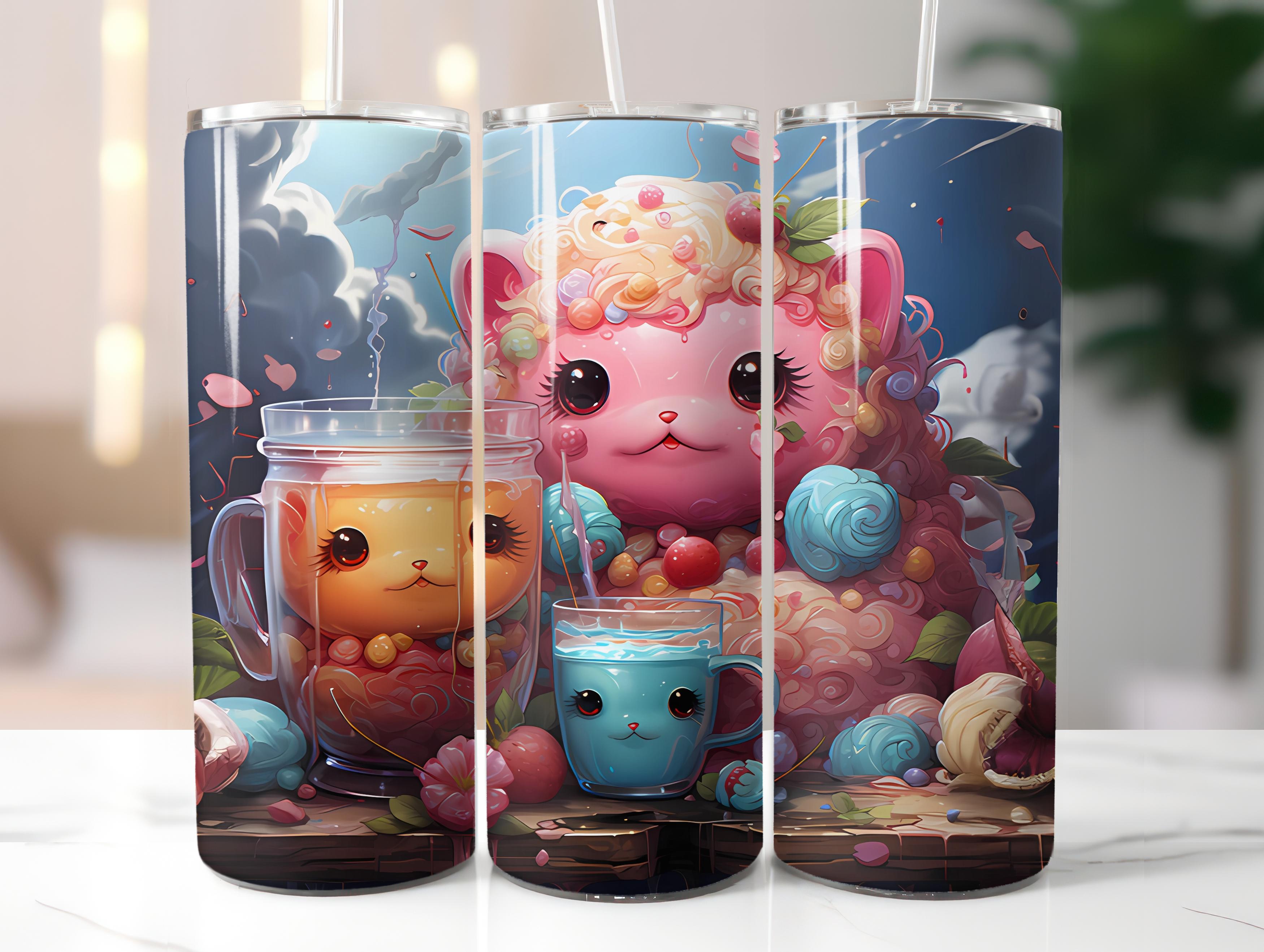 Kawaii Tea 2 Tumbler Wrap - CraftNest