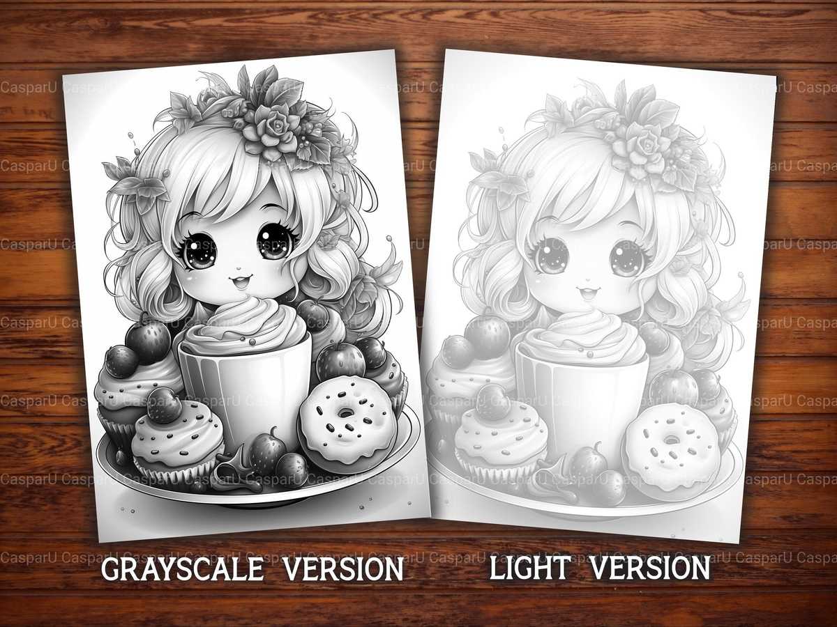 Kawaii Tea Coloring Books - CraftNest