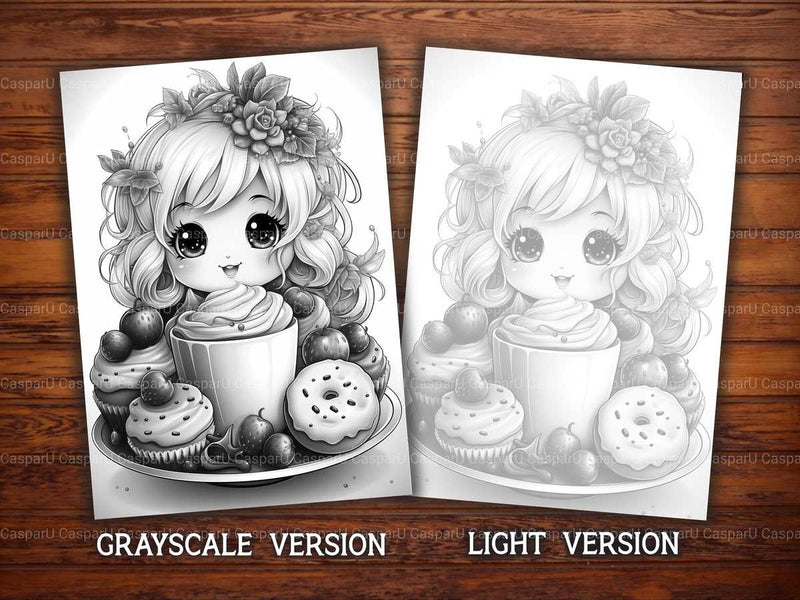 Kawaii Tea Coloring Books - CraftNest