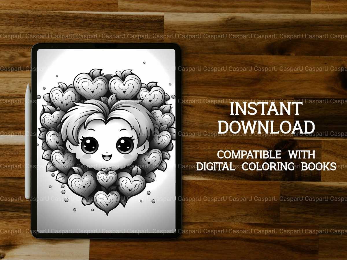 Kawaii Valentines Day Coloring Books - CraftNest