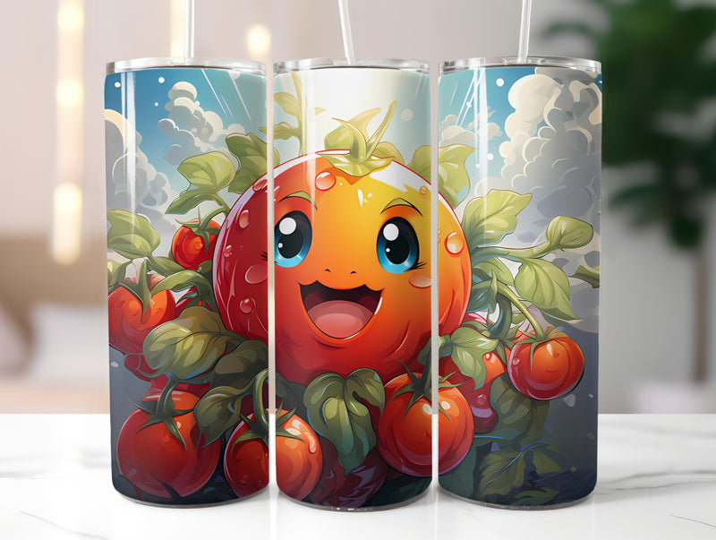 Kawaii Vegetables 4 Tumbler Wrap - CraftNest