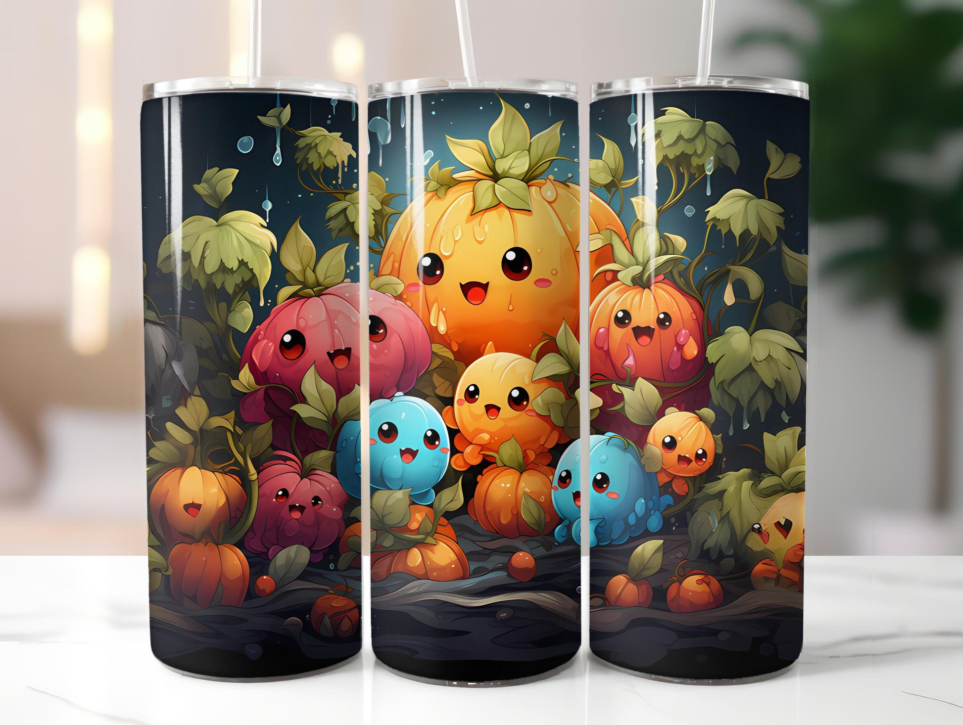 Kawaii Vegetables 5 Tumbler Wrap - CraftNest