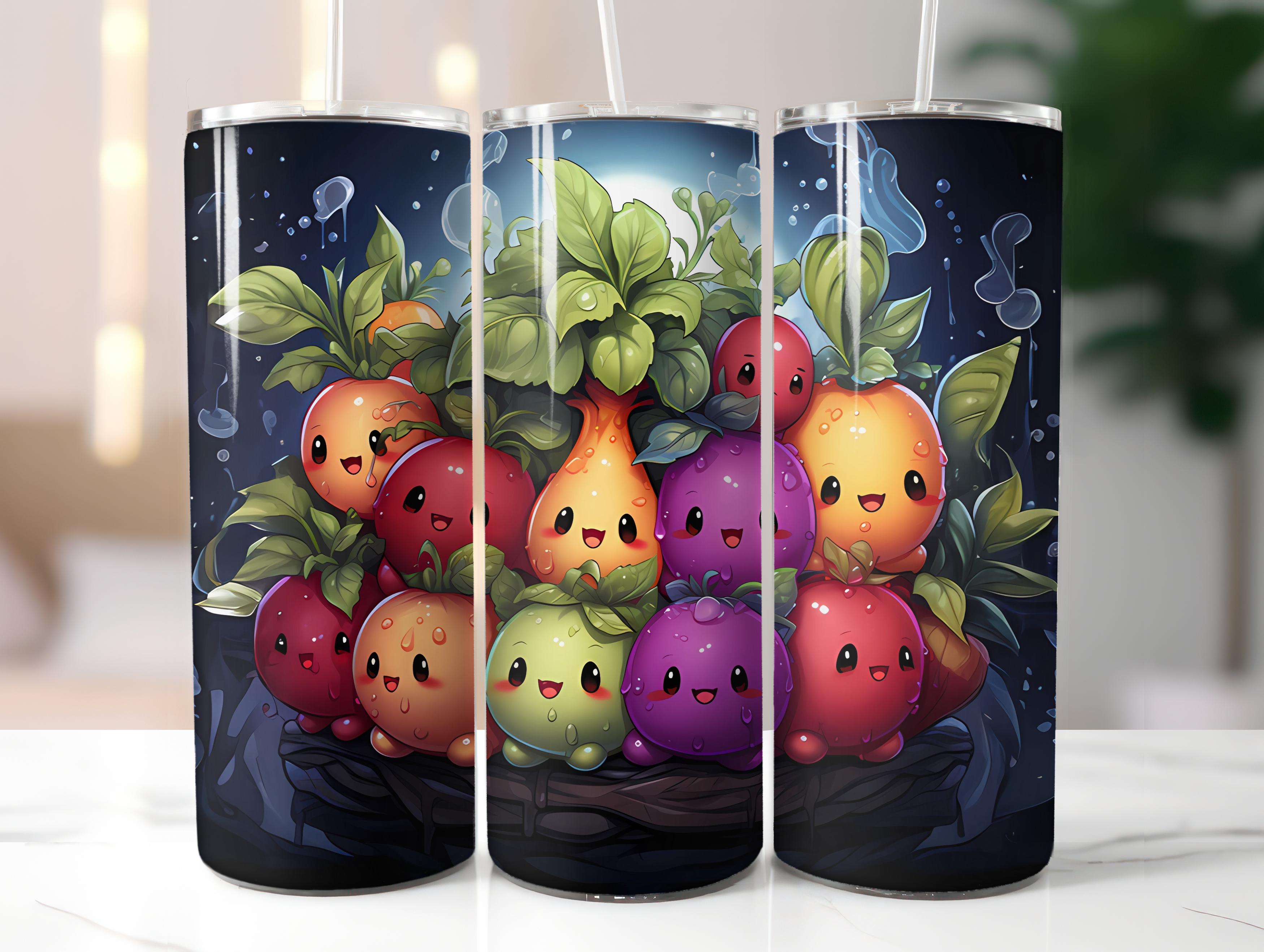 Kawaii Vegetables 1 Tumbler Wrap - CraftNest