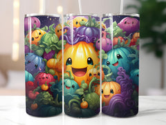 Kawaii Vegetables 4 Tumbler Wrap - CraftNest