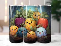 Kawaii Vegetables 2 Tumbler Wrap - CraftNest