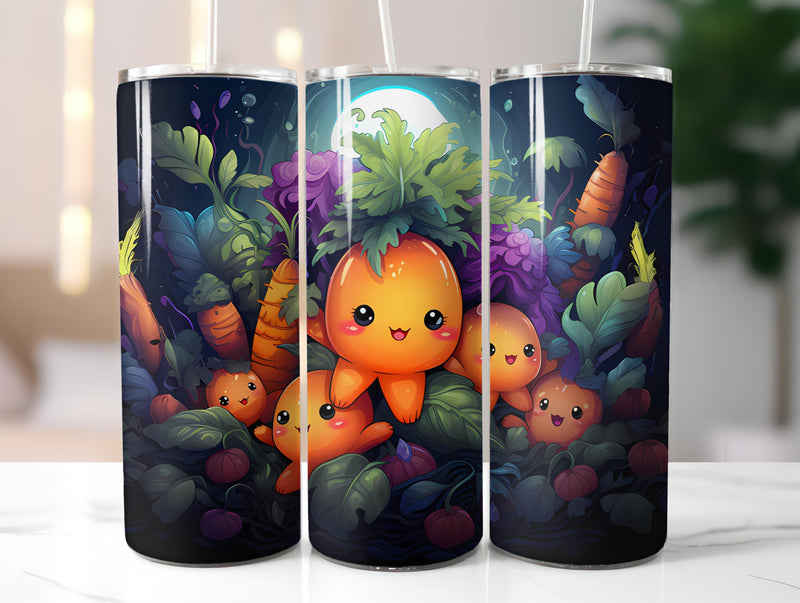 Kawaii Vegetables 6 Tumbler Wrap - CraftNest