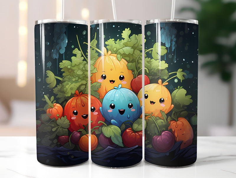 Kawaii Vegetables 6 Tumbler Wrap - CraftNest