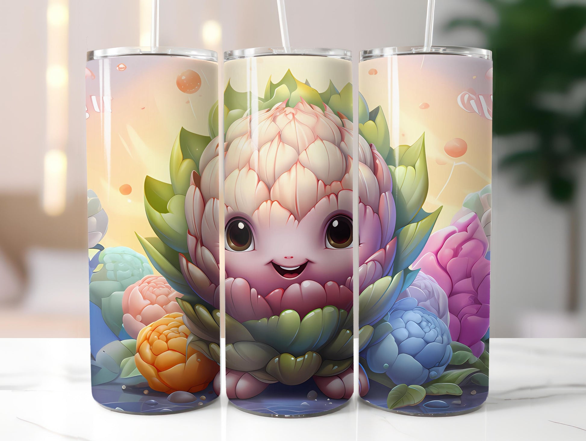 Kawaii Vegetables 1 Tumbler Wrap - CraftNest