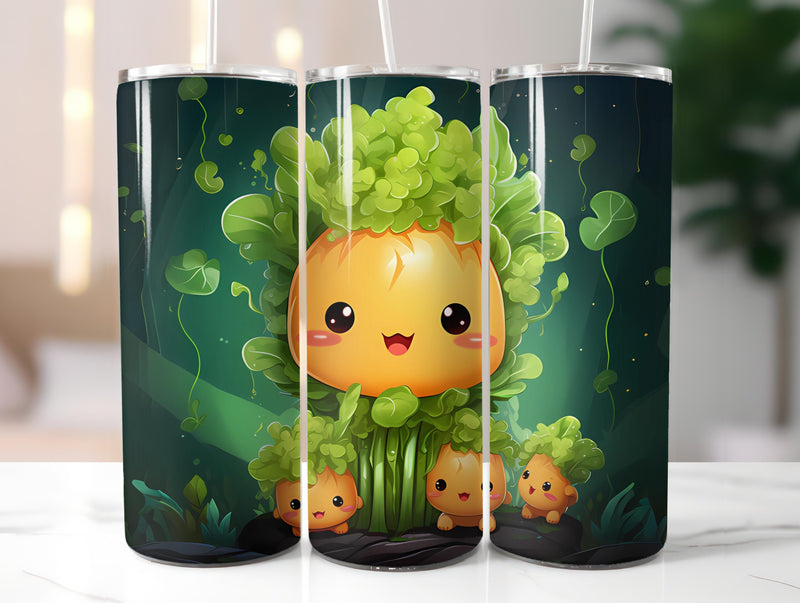 Kawaii Vegetables 4 Tumbler Wrap - CraftNest