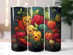 Kawaii Vegetables 1 Tumbler Wrap - CraftNest