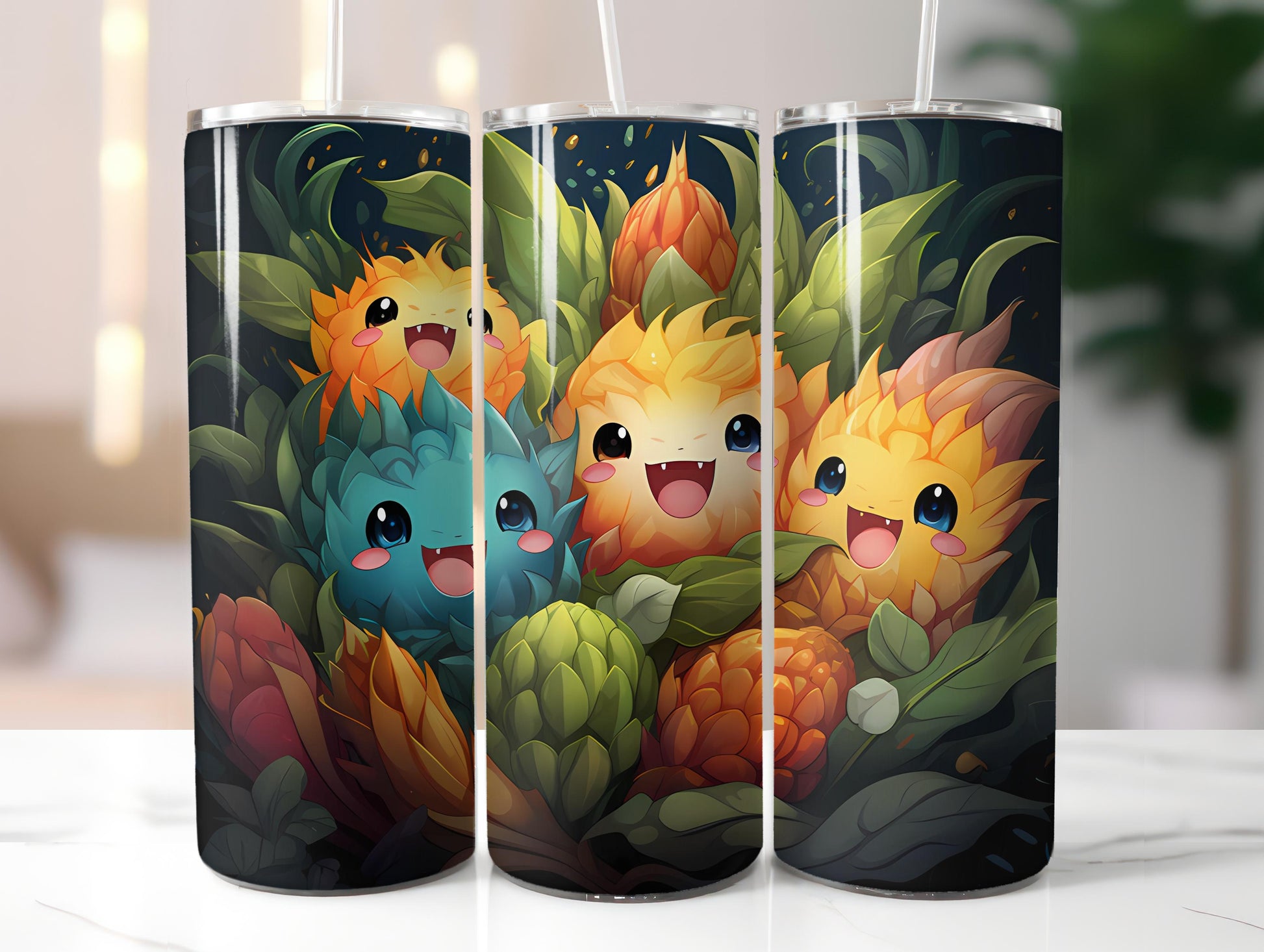 Kawaii Vegetables 4 Tumbler Wrap - CraftNest