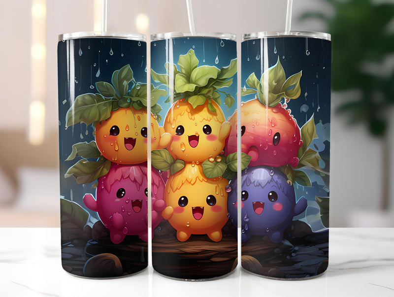 Kawaii Vegetables 2 Tumbler Wrap - CraftNest