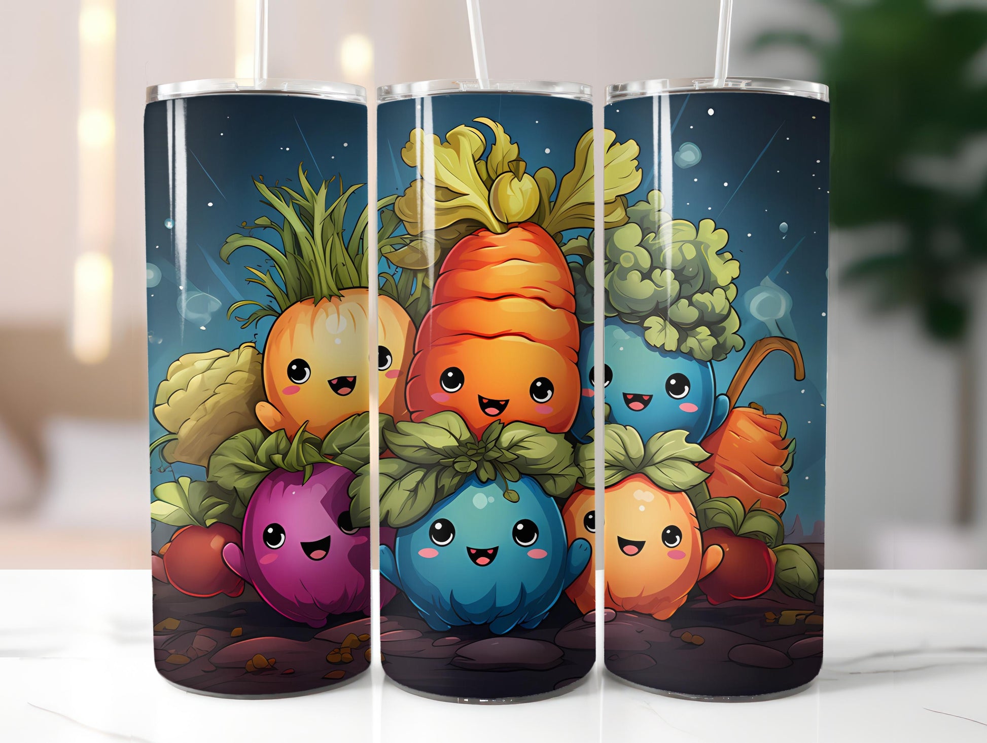 Kawaii Vegetables 5 Tumbler Wrap - CraftNest