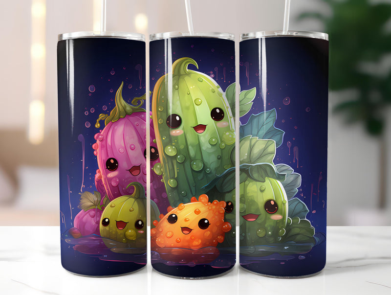 Kawaii Vegetables 6 Tumbler Wrap - CraftNest