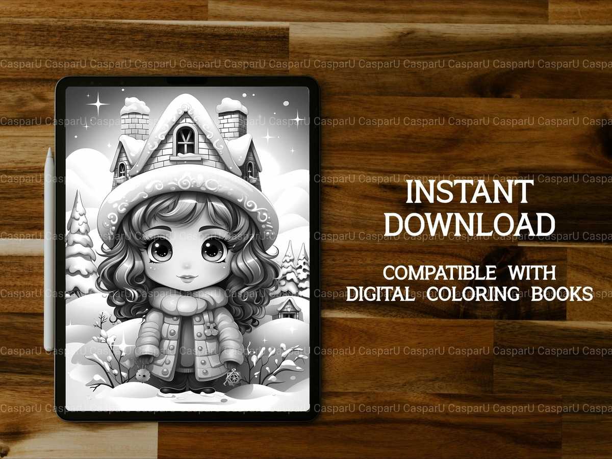 Kawaii Winter Coloring Books - CraftNest