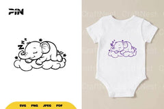 Kawaii Cute Elephant SVG Bundle - CraftNest - Digital Crafting and Art