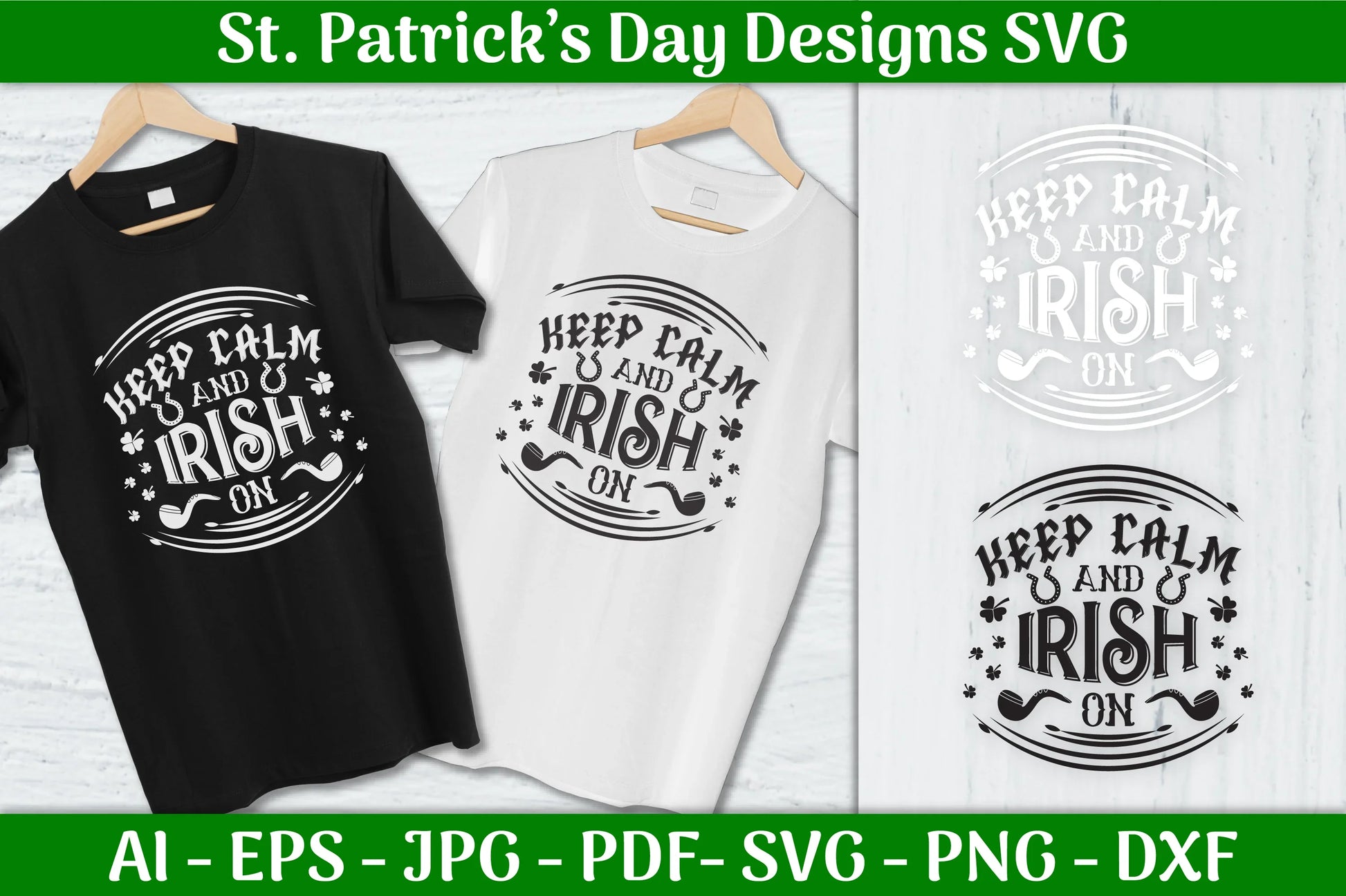 Keep Calm Irish St Patrick's Day SVG Bundle 2 - CraftNest - Digital Crafting and Art