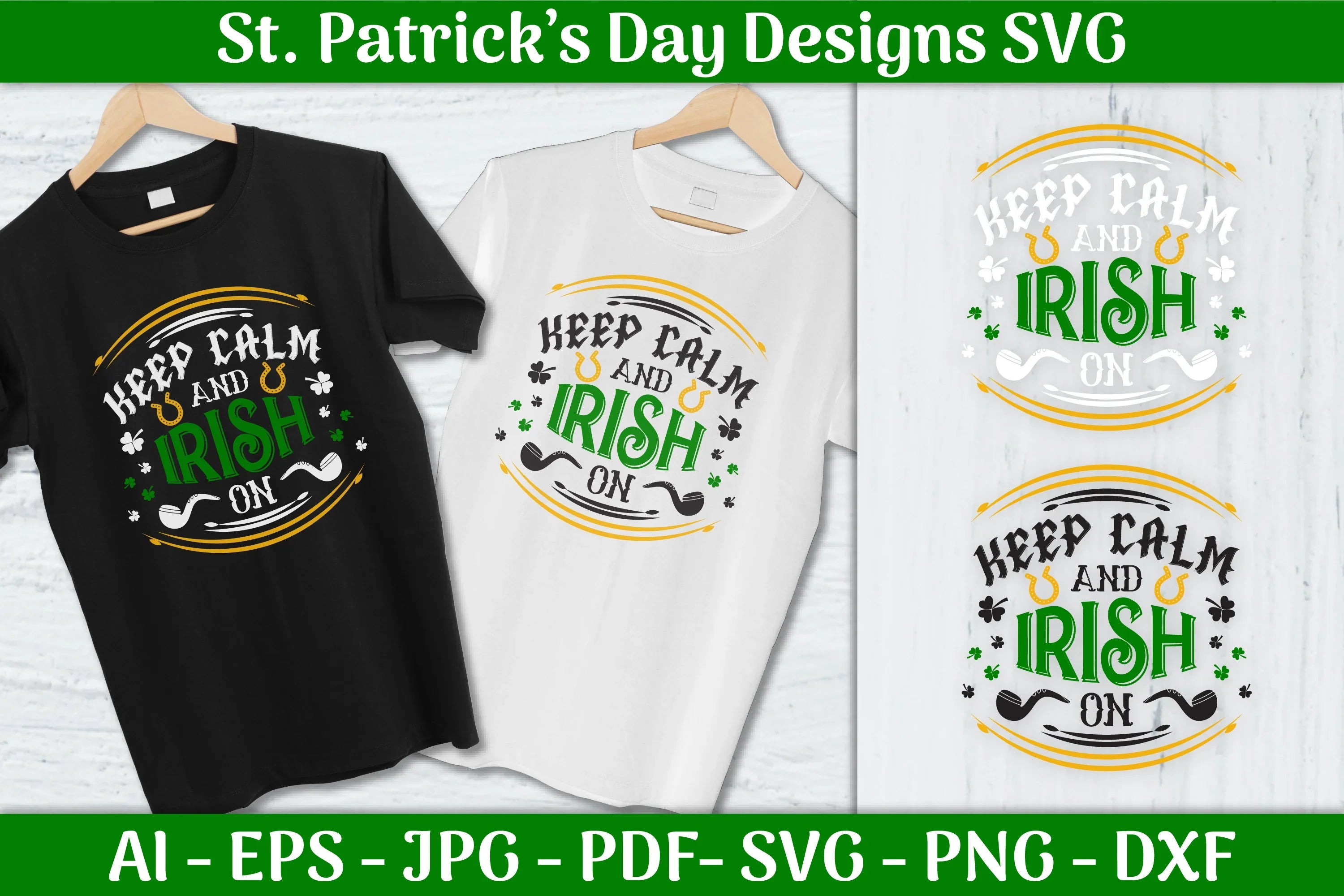 Keep Calm Irish St Patrick's Day SVG Bundle - CraftNest - Digital Crafting and Art