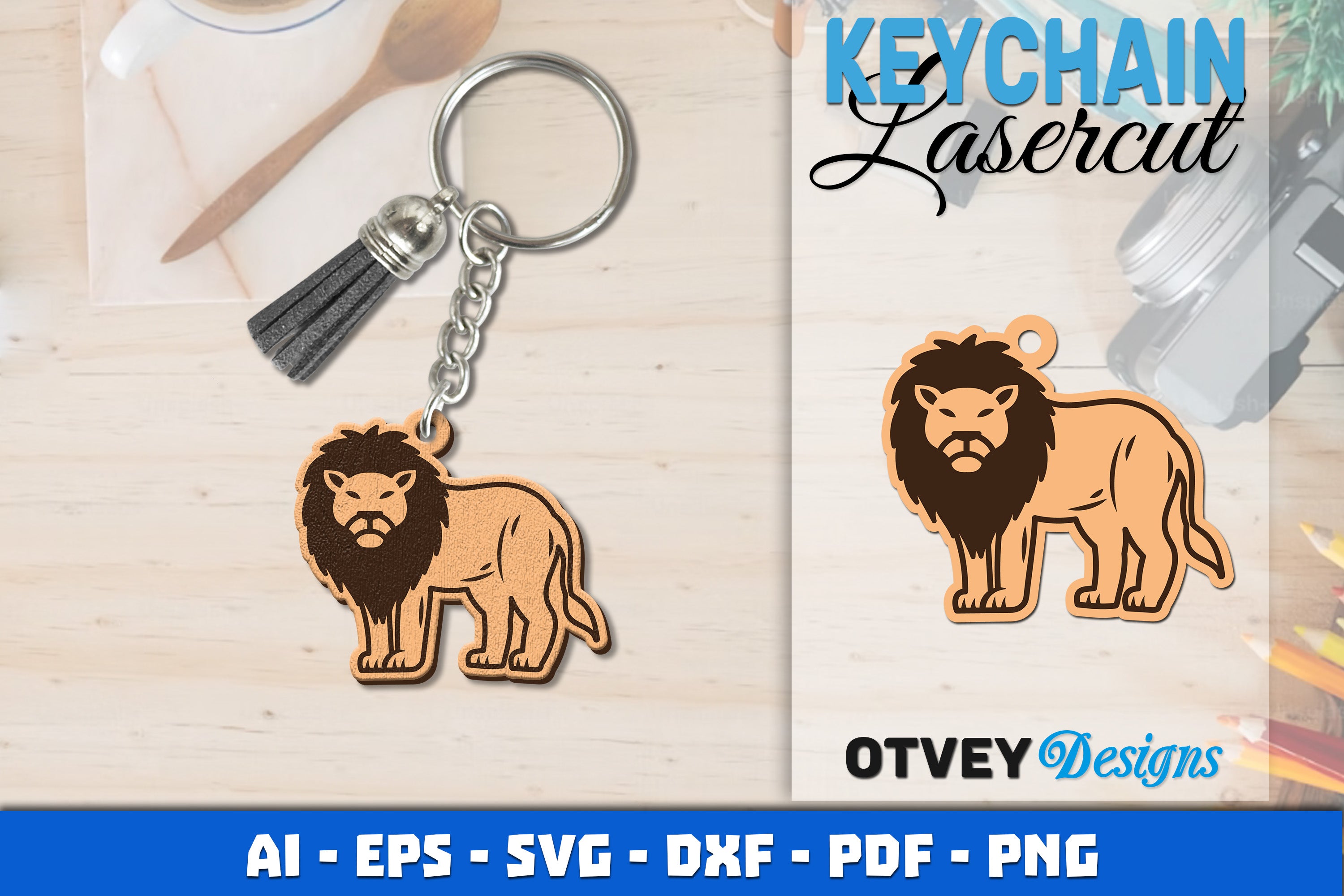 Keychain Animal Lasercut SVG Bundle - CraftNest - Digital Crafting and Art