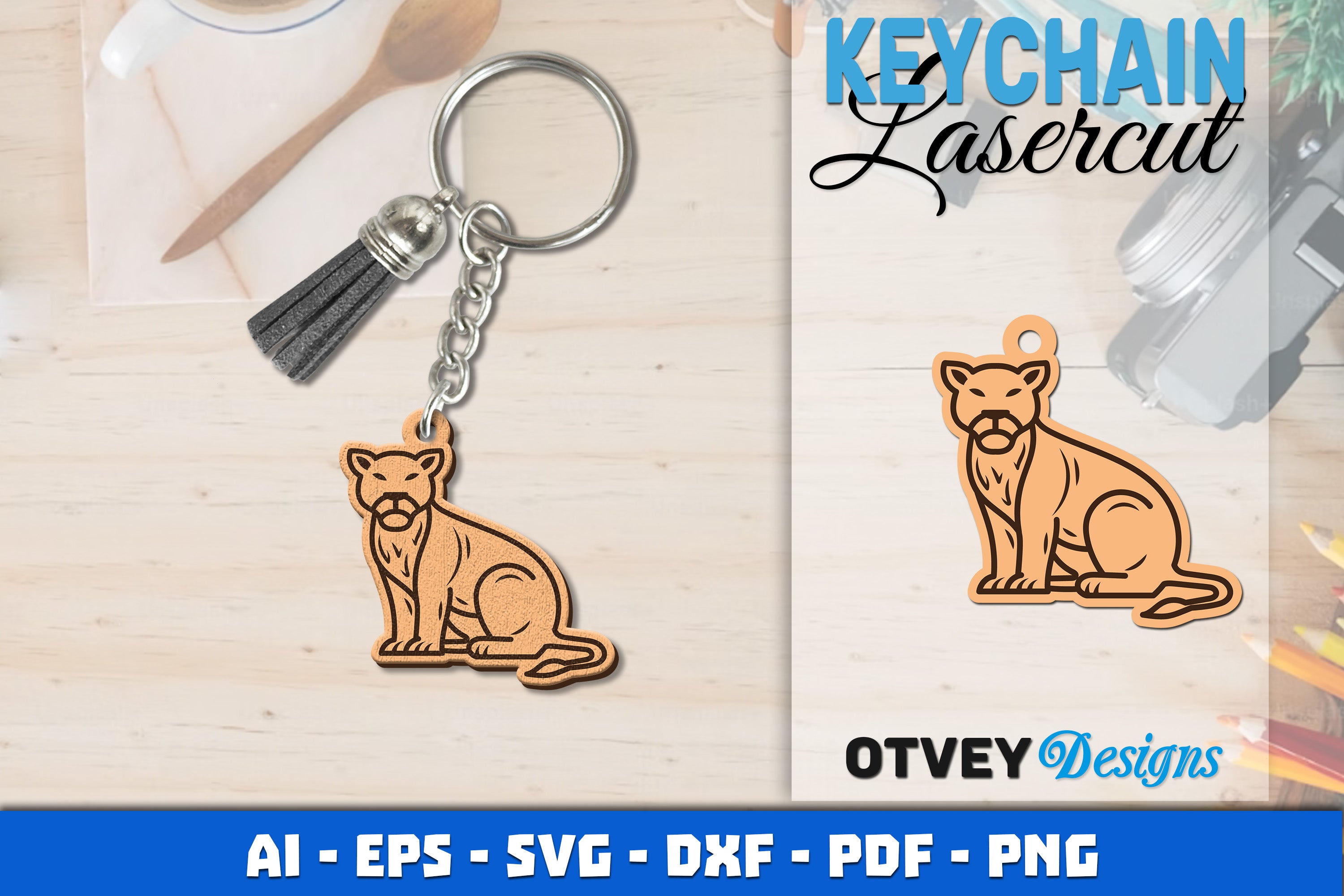 Keychain Animals Lasercut SVG Bundle 2 - CraftNest - Digital Crafting and Art