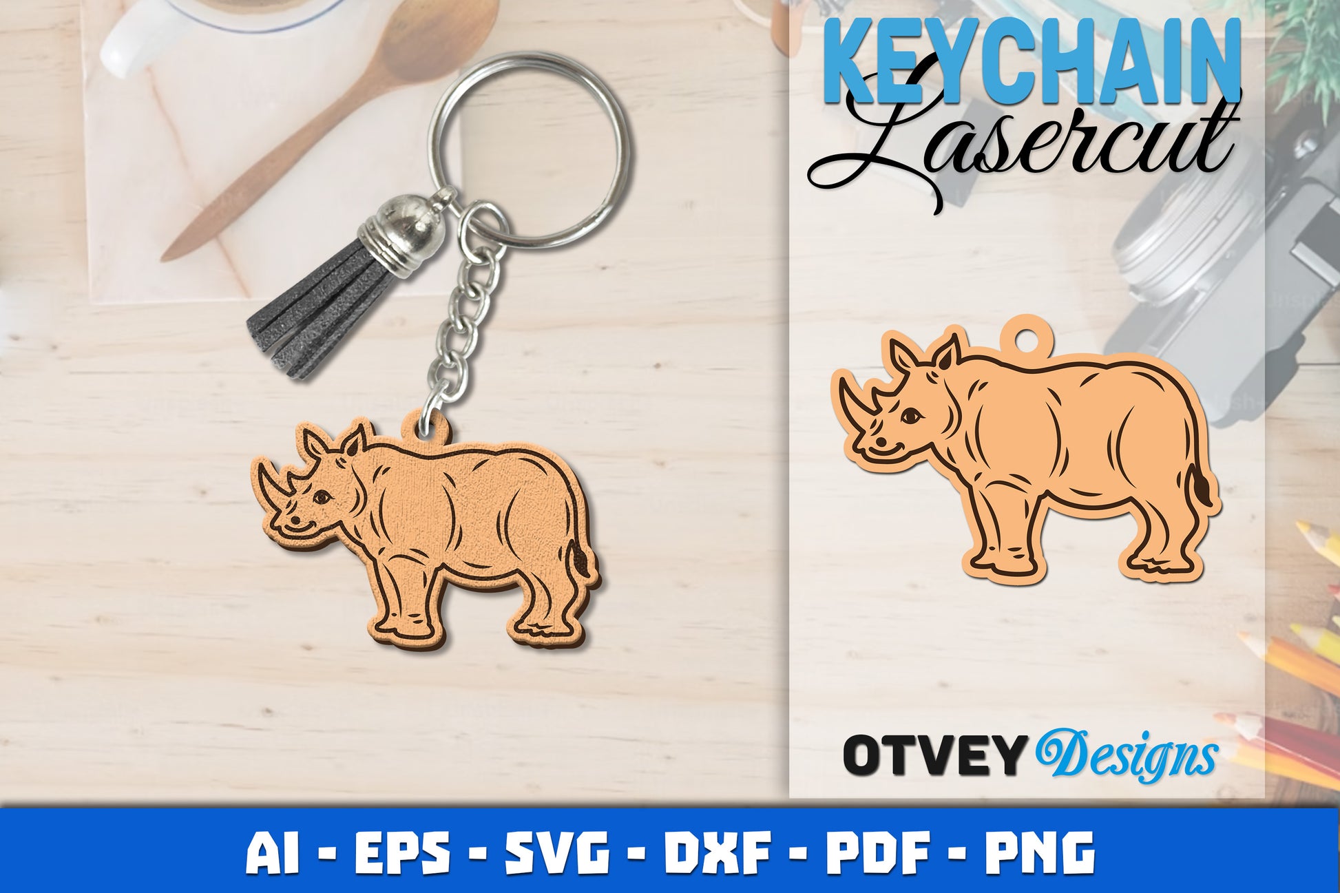 Keychain Animals Lasercut SVG Bundle 4 - CraftNest - Digital Crafting and Art