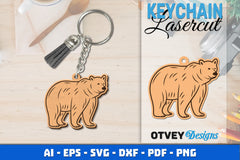 Keychain Animal Lasercut SVG Bundle 2 - CraftNest - Digital Crafting and Art