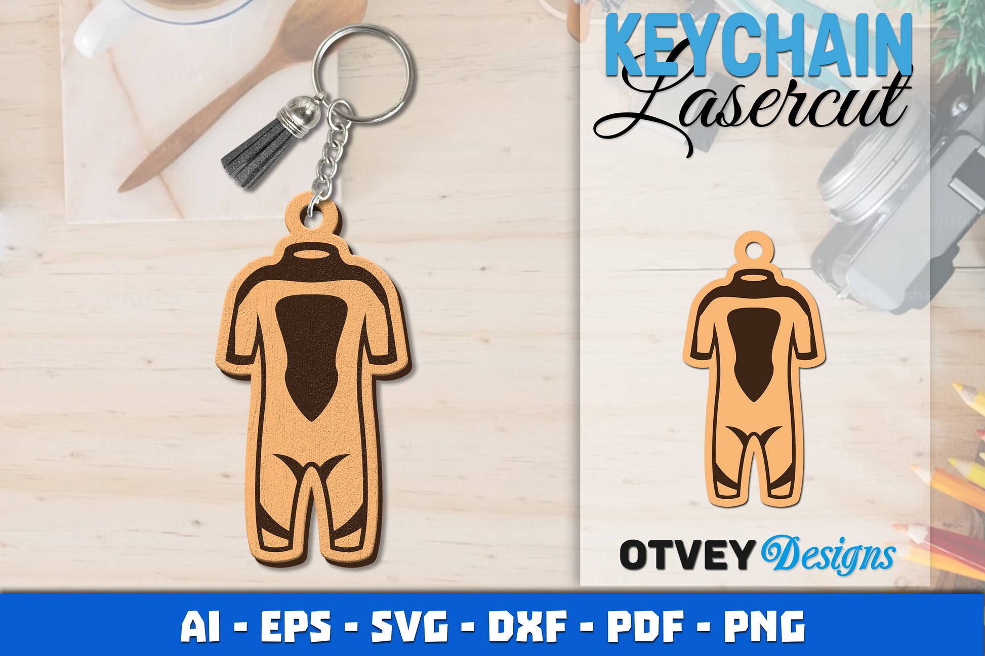 Keychain Diving Lasercut SVG Bundle 8 - CraftNest - Digital Crafting and Art