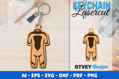 Keychain Diving Lasercut SVG Bundle 8 - CraftNest - Digital Crafting and Art