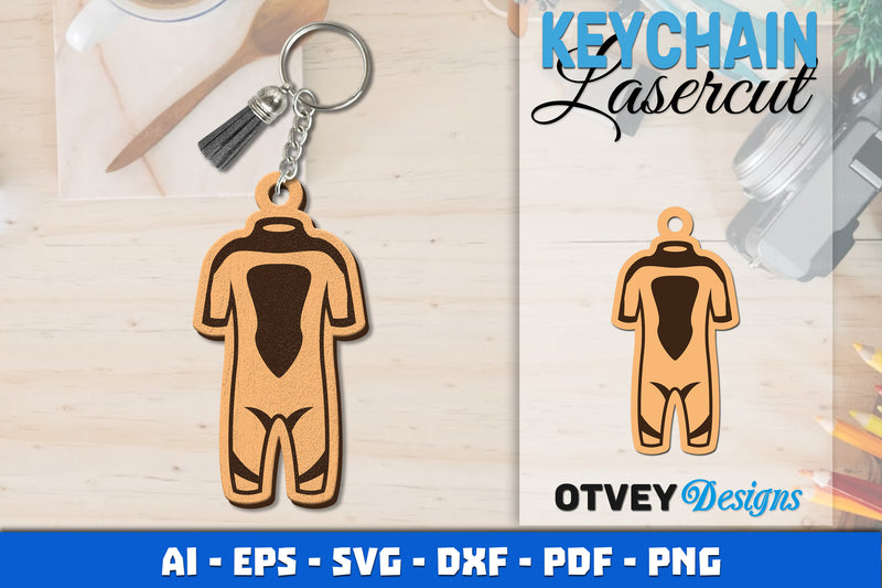 Keychain Diving Lasercut SVG Bundle 8 - CraftNest - Digital Crafting and Art