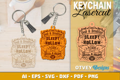 Keychain Halloween Lasercut SVG Bundle 194 - CraftNest - Digital Crafting and Art