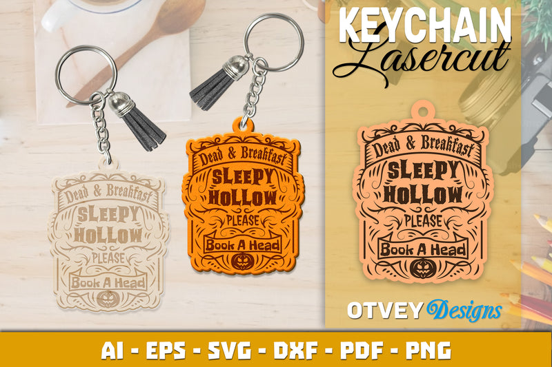 Keychain Halloween Lasercut SVG Bundle 194 - CraftNest - Digital Crafting and Art