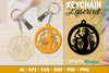Keychain Halloween Lasercut SVG Bundle