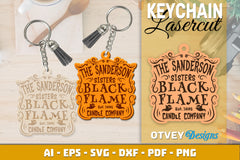 Keychain Halloween Lasercut SVG Bundle 196 - CraftNest - Digital Crafting and Art