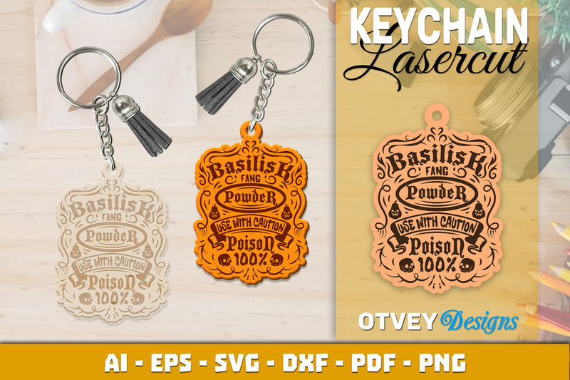 Keychain Halloween Lasercut SVG Bundle 197 - CraftNest - Digital Crafting and Art