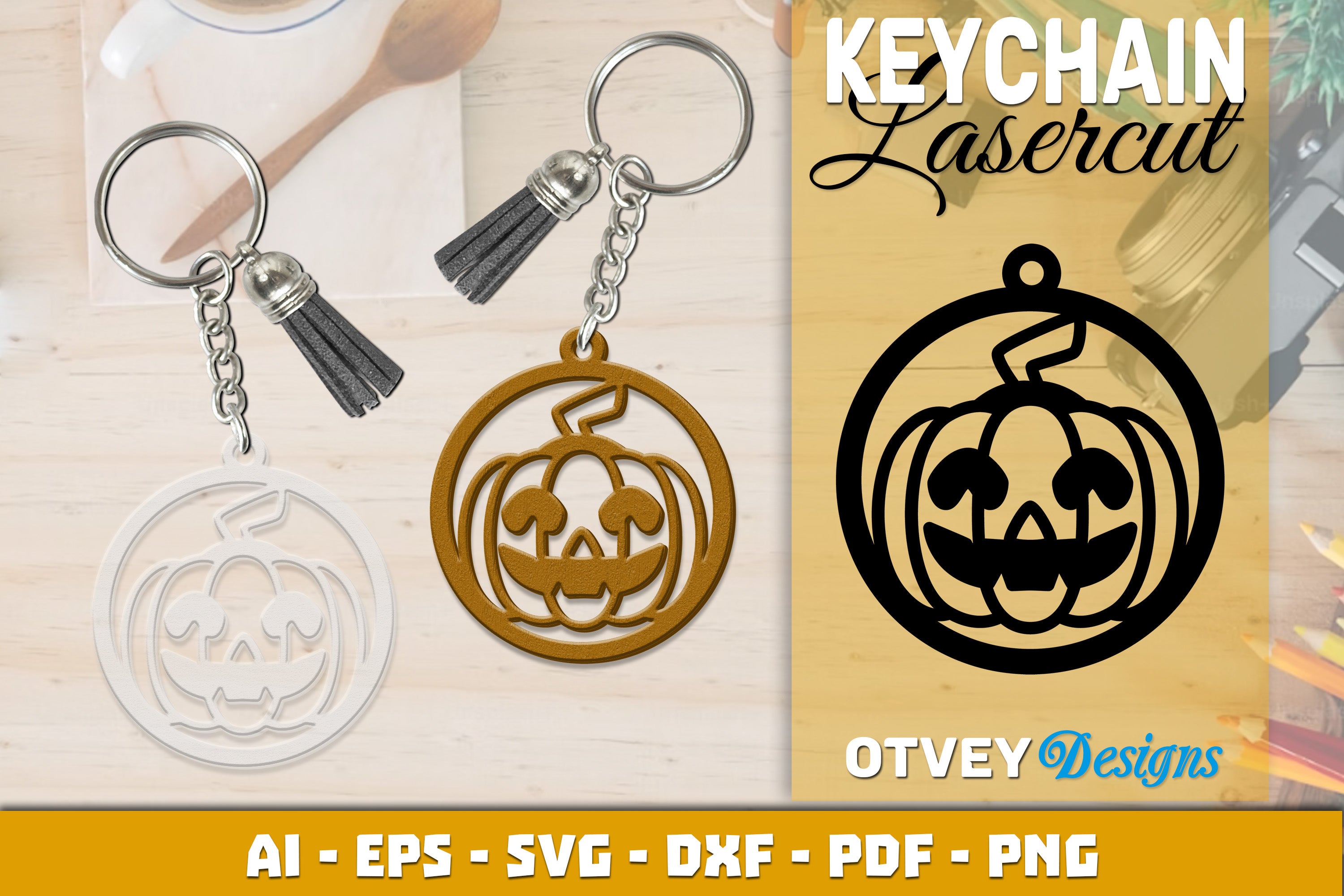 Keychain Halloween Lasercut SVG Bundle 146 - CraftNest - Digital Crafting and Art