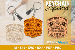 Keychain Halloween Lasercut SVG Bundle 202 - CraftNest - Digital Crafting and Art