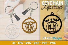 Keychain Halloween Lasercut SVG Bundle 149 - CraftNest - Digital Crafting and Art