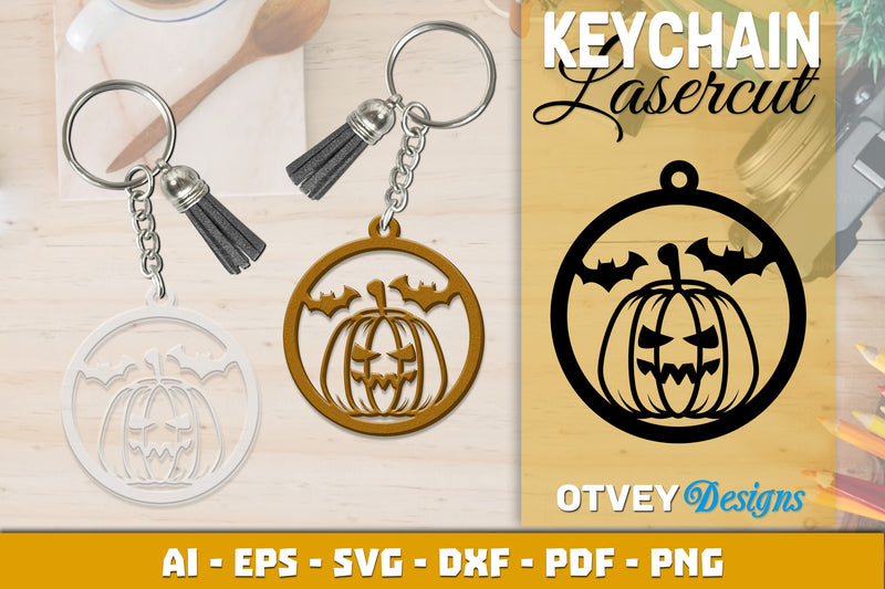 Keychain Halloween Lasercut SVG Bundle 149 - CraftNest - Digital Crafting and Art