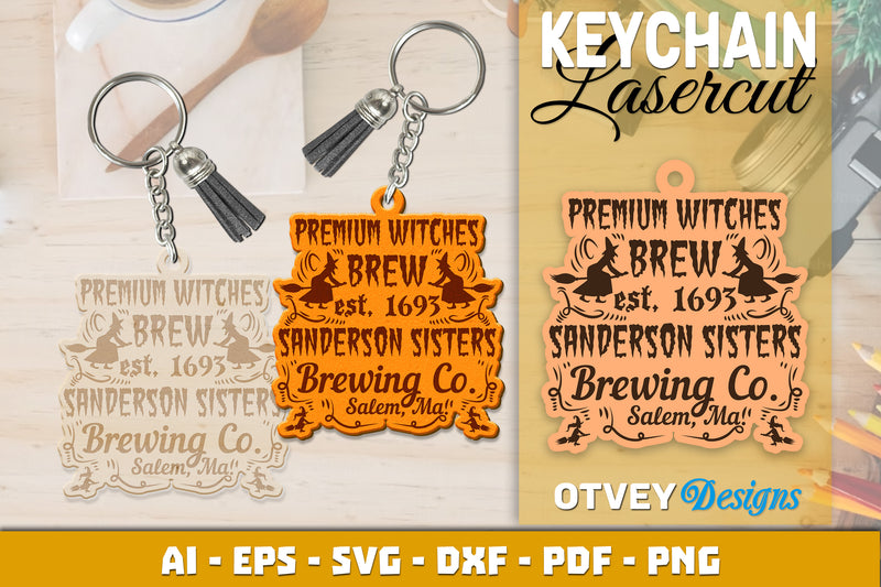 Keychain Halloween Lasercut SVG Bundle 203 - CraftNest - Digital Crafting and Art