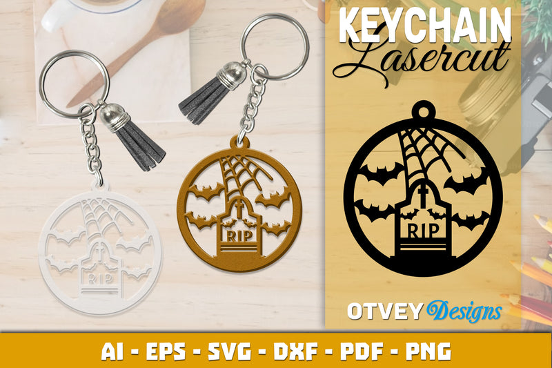 Keychain Halloween Lasercut SVG Bundle 151 - CraftNest - Digital Crafting and Art