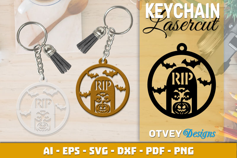 Keychain Halloween Lasercut SVG Bundle 152 - CraftNest - Digital Crafting and Art
