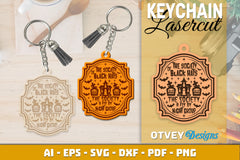 Keychain Halloween Lasercut SVG Bundle 210 - CraftNest - Digital Crafting and Art