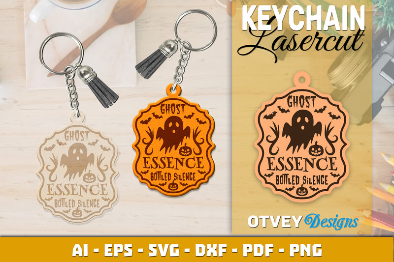 Keychain Halloween Lasercut SVG Bundle 215 - CraftNest - Digital Crafting and Art
