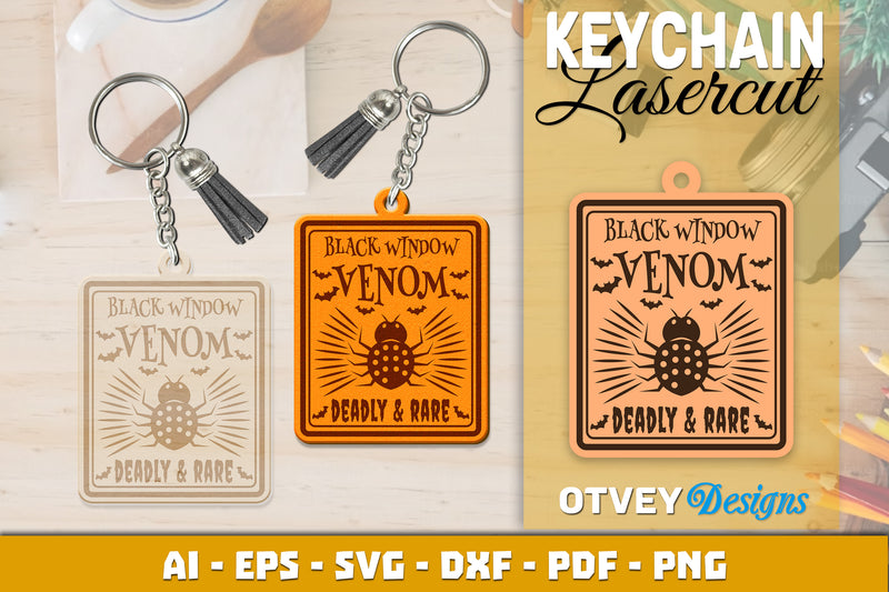 Keychain Halloween Lasercut SVG Bundle 216 - CraftNest - Digital Crafting and Art
